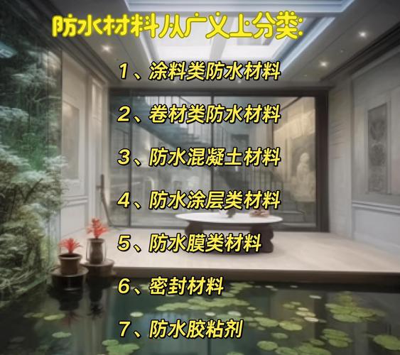 防水材料分類及用途